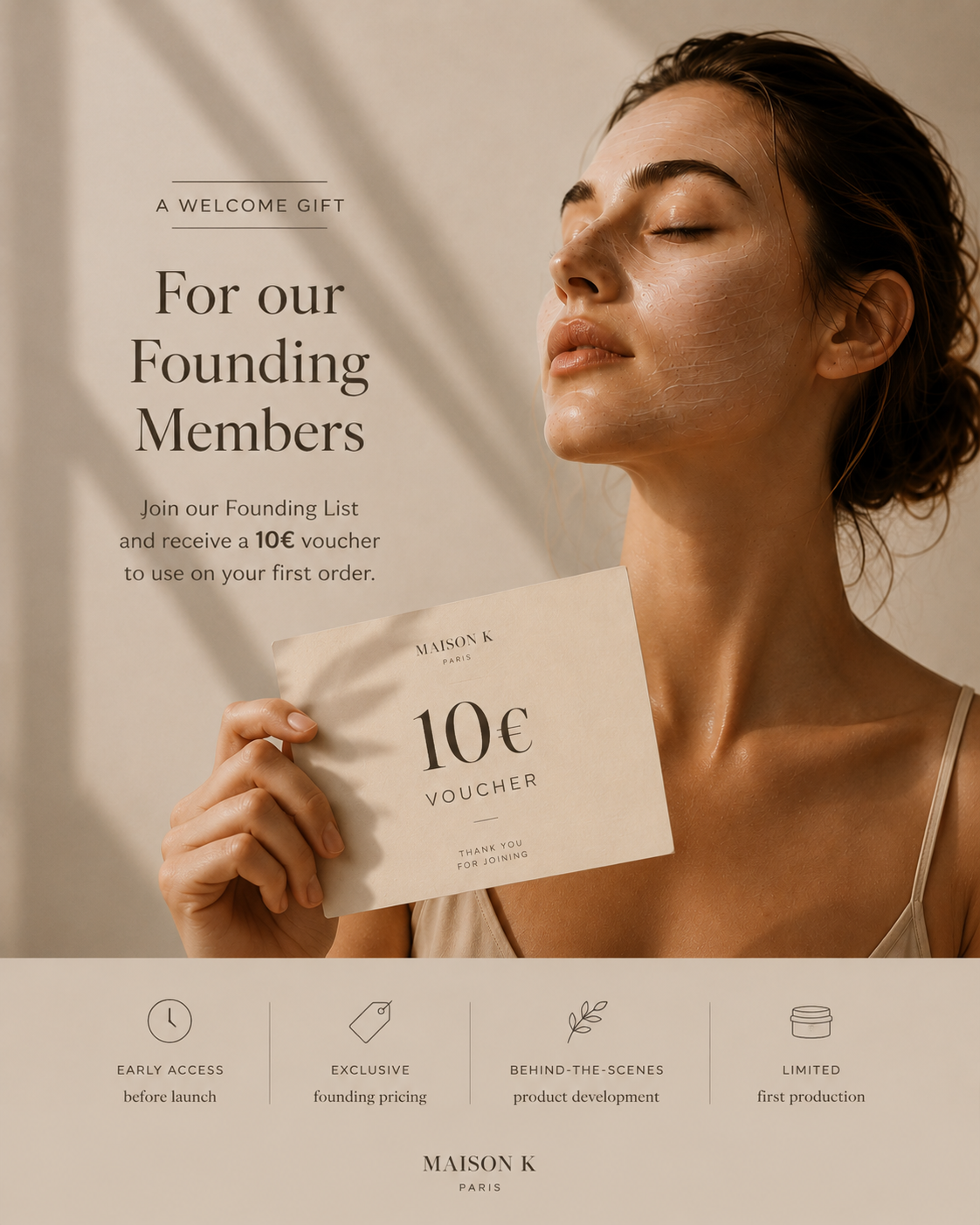 A Welcome Gift for our Founding Members — 10€ Voucher